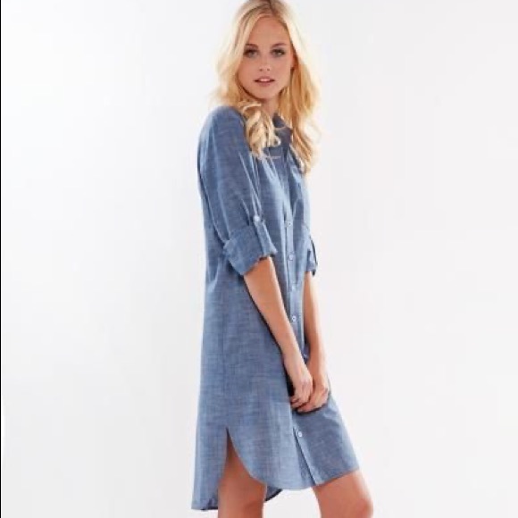 finley Dresses & Skirts - Denim Tunic Dress / T-Shirt dress